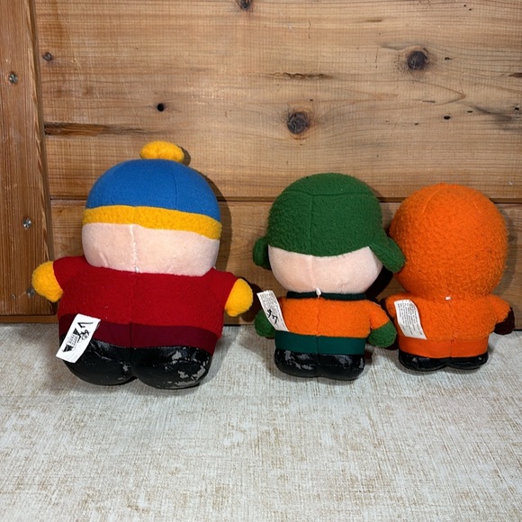 Vintage 1998 Set of 3 Small South Park Plushes - Cartman, Kenny, & Kyle - Picture 5 of 7